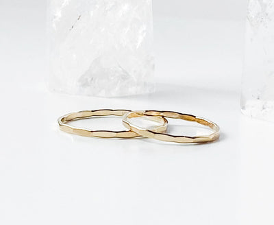Hammered Stacking Ring - Everlove Jewelry Co.